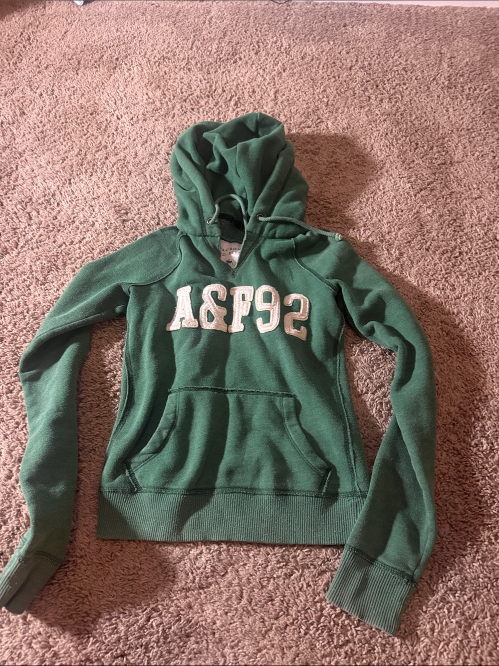 Abercrombie & Fitch Green Hoodie Sweatshirt A&F92